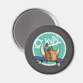 ONIVA! Squelette Viking Magnet (Vorderseite/Rückseite)