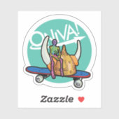 ONIVA! Squelette Viking Sticker (Blatt)