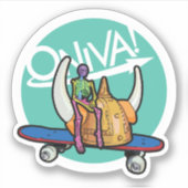 ONIVA! Squelette Viking Sticker (Vorderseite)