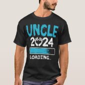 Onkel 2024 Laden eines neuen Onkels als Geschenk T-Shirt (Vorderseite)