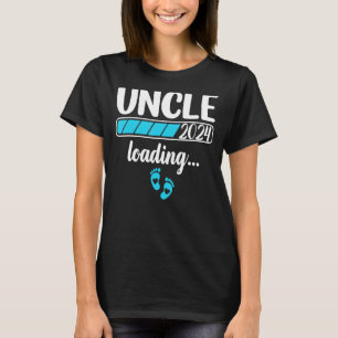 Onkel 2024 Loading Baby Announcement Erste Mal Un T-Shirt