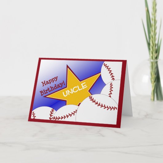 Onkel - alles- Gute zum Karte (Vorderseite)