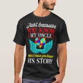 Onkel Autism Awareness Puzzle Geschenk T-Shirt (Vorderseite)