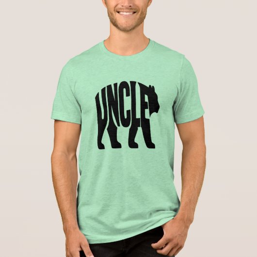 Onkel Bär Tri-Blend Shirt (Vorderseite)