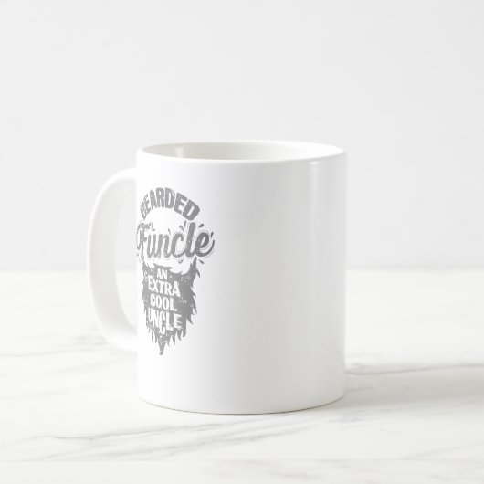 Onkel Bart "Bearded Funcle an Extra cool Uncle" Kaffeetasse (Vorderseite Links)