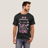 Onkel Baseball oder Bows Onkel Lieben Sie Baby Gir T-Shirt (Vorne ganz)