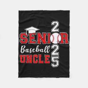 Onkel Baseball Senior 2025 Cl von 2025 Abschluss F Fleecedecke