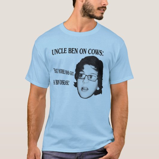 Onkel Ben auf Kühen T-Shirt (Vorderseite)