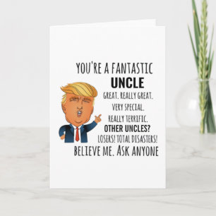 Onkel Bestes Geschenk Karte