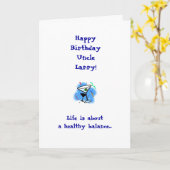 Onkel Birthday Card Karte (Gelbe Blume)