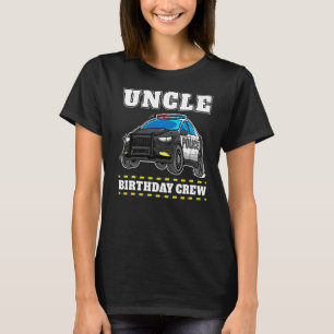 Onkel Birthday Crew Polizeichef T-Shirt