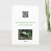 Onkel Birthday Fern & Mushroom - Stump Karte (Rückseite)