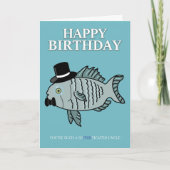 Onkel Birthday Fish Puke Joke Card Karte (Vorderseite)