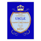 Onkel Birthday mit Schild (Vorne)