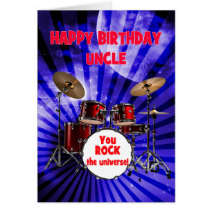 Onkel Birthday You Rock Drums