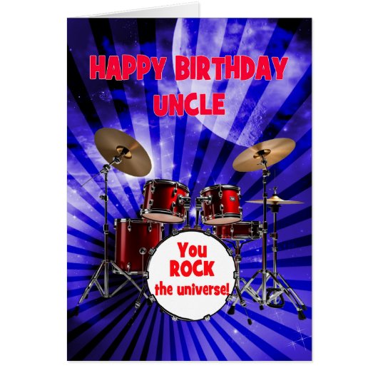 Onkel Birthday You Rock Drums (Vorne)