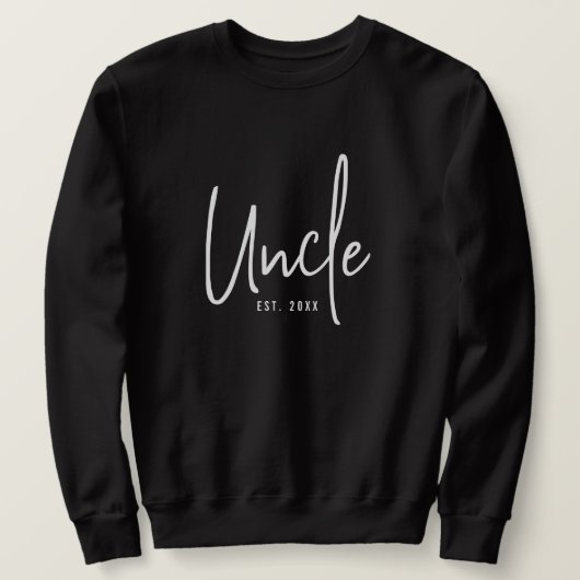 Onkel Black Sweatshirt für Männer (Design vorne)