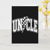 Onkel Blitz Checkered Varsity Dad Onkel F Karte (Gelbe Blume)