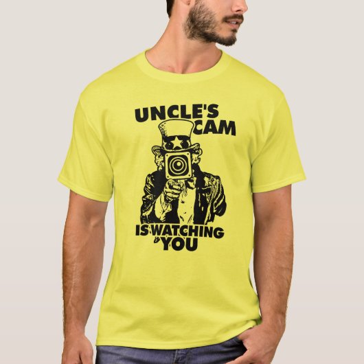Onkel Cam beobachtet dich T-Shirt (Vorderseite)