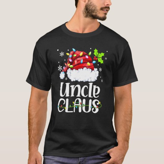 Onkel Claus Gnome Frohe Weihnachten Weihnachten We T-Shirt (Vorderseite)