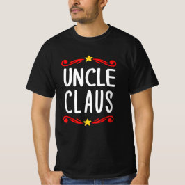 Onkel Claus Xmas Weihnachtsfamilie Pajama Matching T-Shirt