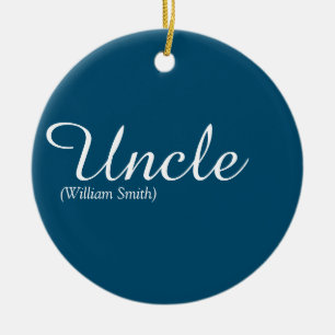 Onkel Cool Moderne Elegante Schrift Spaß Zitat Bla Keramik Ornament
