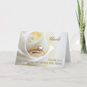 Onkel Danke, dass du mich durch Aisle gehst Dankeskarte