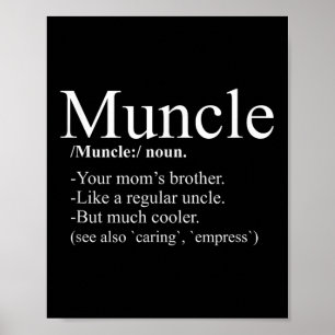 Onkel Definition lustiger Onkel T Shirt Poster