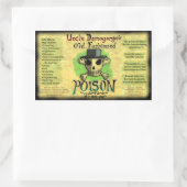 Onkel Demogorgon's altmodischer Giftsticker Rechteckiger Aufkleber (Tasche)