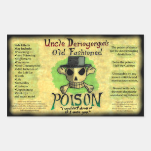 Onkel Demogorgons Old-fashioned Poison Sticker