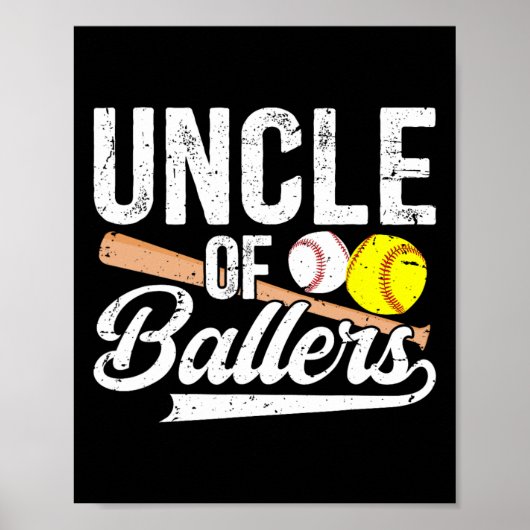 Onkel der Baller Baseball-Softball Poster (Vorne)