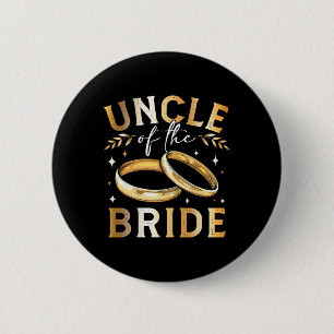 Onkel der Braut Braut Onkel Hochzeit und Verlobung Button