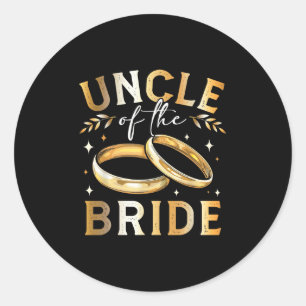 Onkel der Braut, Hochzeit und Enge Runder Aufkleber