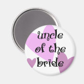 Onkel der Braut Magnet (Vorderseite/Rückseite)
