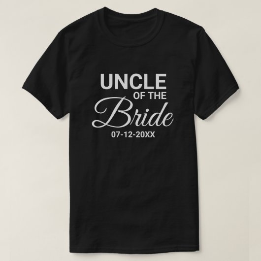 Onkel der Brautpaarfamilie T-Shirt (Design vorne)