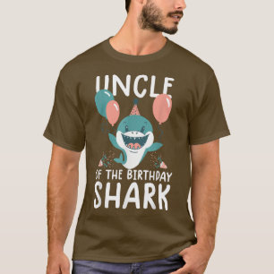 Onkel der Geburtstagsfamilie des Hai-Shirts T-Shirt