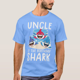 Onkel der Geburtstagsfamilie des Hai-Shirts T-Shirt