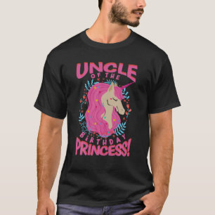 Onkel der Geburtstagsprinzessin Unicorn essenziell T-Shirt