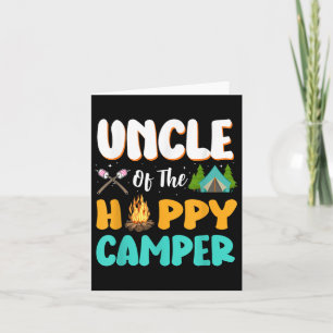 Onkel der glücklichen Familie Camper Camping Gebur Karte