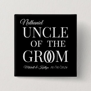 Onkel der Groomhochzeit Button