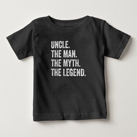 Onkel Der Mann der Mythos der Legende lustig Baby T-shirt (Vorderseite)