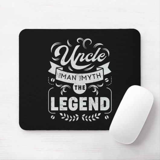 Onkel Der Mensch der Mythos der Legende Mousepad (Mit Mouse)