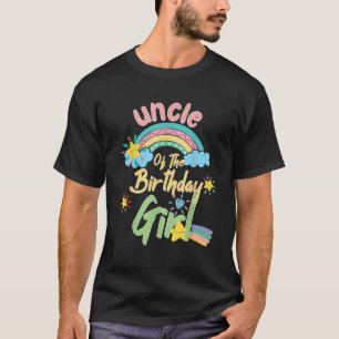 Onkel der Rainbow-Matching-Familie der Geburtstags T-Shirt