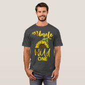 Onkel der wilden One1St Birthday Sonnenblume T-Shirt (Vorne ganz)