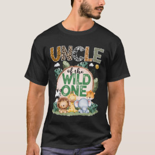 Onkel der Wilden Safari-Dschungel 1. Geburtstag P T-Shirt