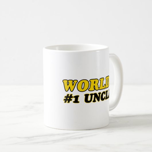 Onkel der Zahl 1 der Welt Kaffeetasse (VorderseiteRechts)