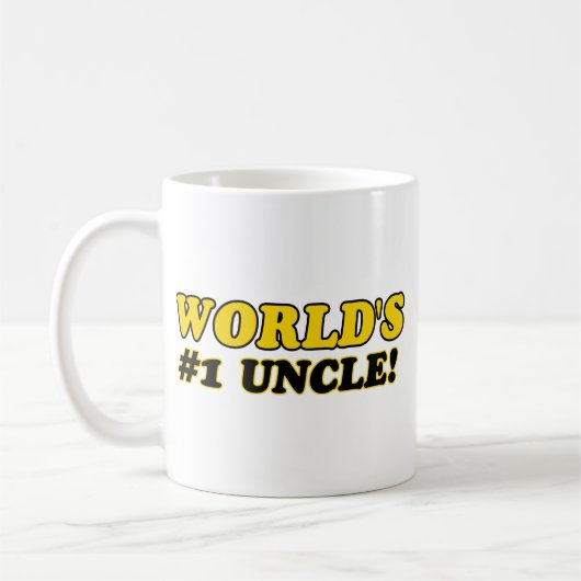 Onkel der Zahl 1 der Welt Kaffeetasse (Links)