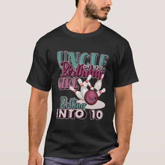 Onkel des auf 10 rollenden Bithday T-Shirt (Vorderseite)