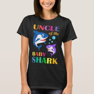 Onkel des Baby Birthday Shark Oncle Shark Chris T-Shirt