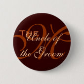 Onkel des Bräutigam-Knopfes Button (Vorderseite)